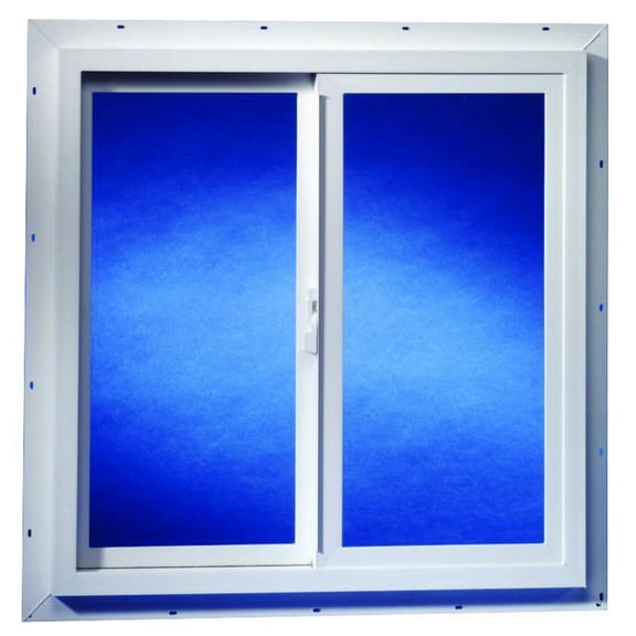 Duo-Corp 3020TMUT Utility Window, 35-1/2 in OAW, 23-1/2 in OAH, Vinyl Frame