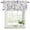 Navy blue, khaki, variant on 2 Pack Valances for Window, Grey Brown Botanical Short Curtains for Kitchen Bedroom Living Room, Watercolor Spring Floral Summer Leaf Rod Pocket Small Window Treatment Valance Drapes 42 x 12 Inch