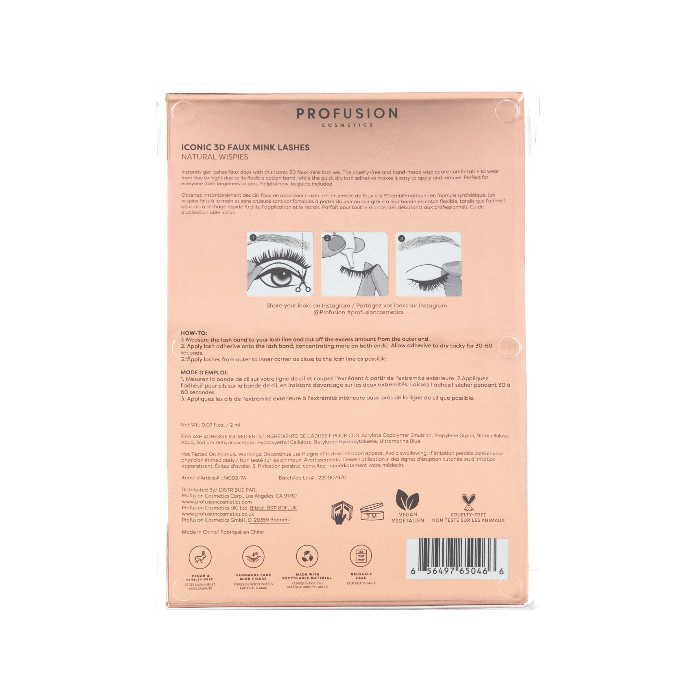 Profuson Cosmetics Iconic 3D Faux Mink Lashes | Natural Wispies​