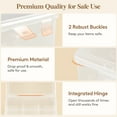 thumbnail image 6 of Lifewit 1 Pack(15Pcs) Small Bead Organizers and Storage, Plastic Craft Organizers and Storage with Hinged Lid, for Bracelet Jewelry Making Kits, Small Parts, Nails, Clear, 6 of 11