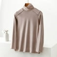 thumbnail image 2 of HAiming Women's Turtleneck Basic Thermal Shirts Long Sleeve Soft Winter Base Layer Underwear Tops, 2 of 3
