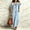 Light Blue, variant on Morttic Women's Solid Color Ruffled Puff Sleeve Midi Dress – Drawstring Front Loose Fit Pocket Casual Bohemian Vacation Yellow,XL