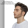 thumbnail image 3 of Beard Shaper, Mustache Grooming Template Men Face Hair Styling Shaping Tool Trim Beard Perfectly, 3 of 8