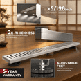Brushed 32 Inch Linear Rectangular Floor Shower Drain with SUS304 ...