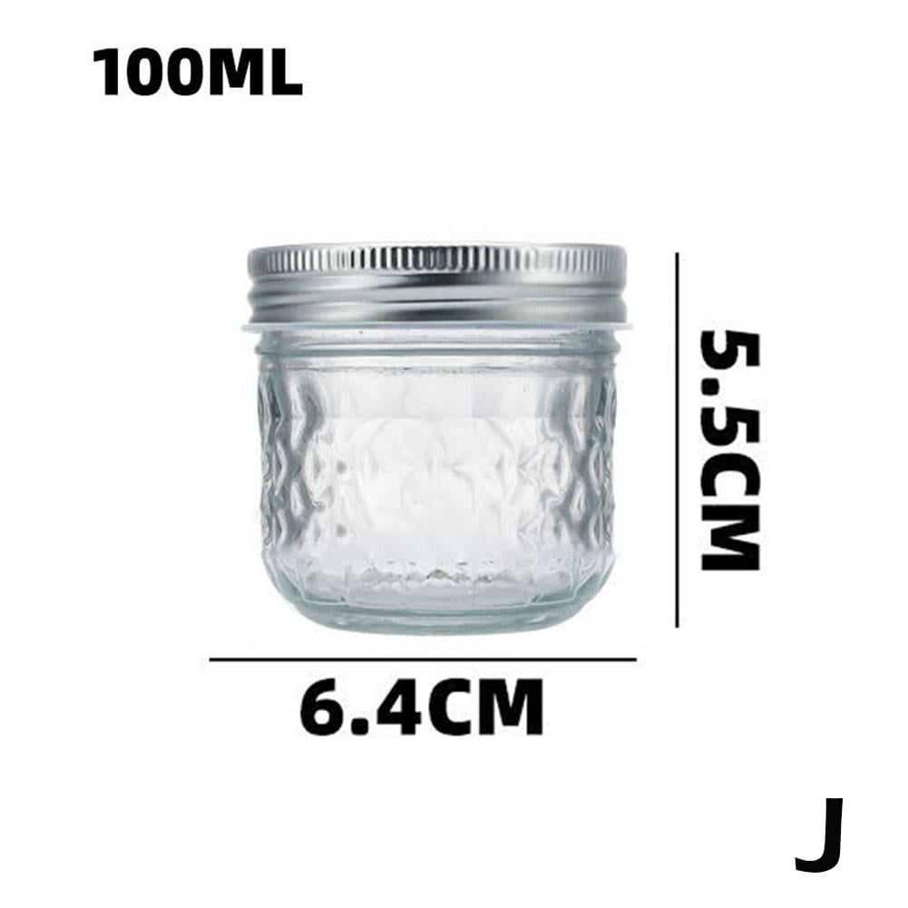 Single MASON JAR Wide Mouth Canning Lids, Bands Clear Glass, 10 Sizes` P5H7