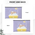 thumbnail image 2 of Rocae Corgi Washing in Bathtub for Cosmetic Bags for Women Paper Reusable Cosmetic Bag Travel Toiletry Organizer Capacity Multipurpose Zipper Pouch, 2 of 8