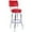 Red, variant on 1957 Inspired Floridian Swivel Bar Stool-Color:Green,Quantity:1 each