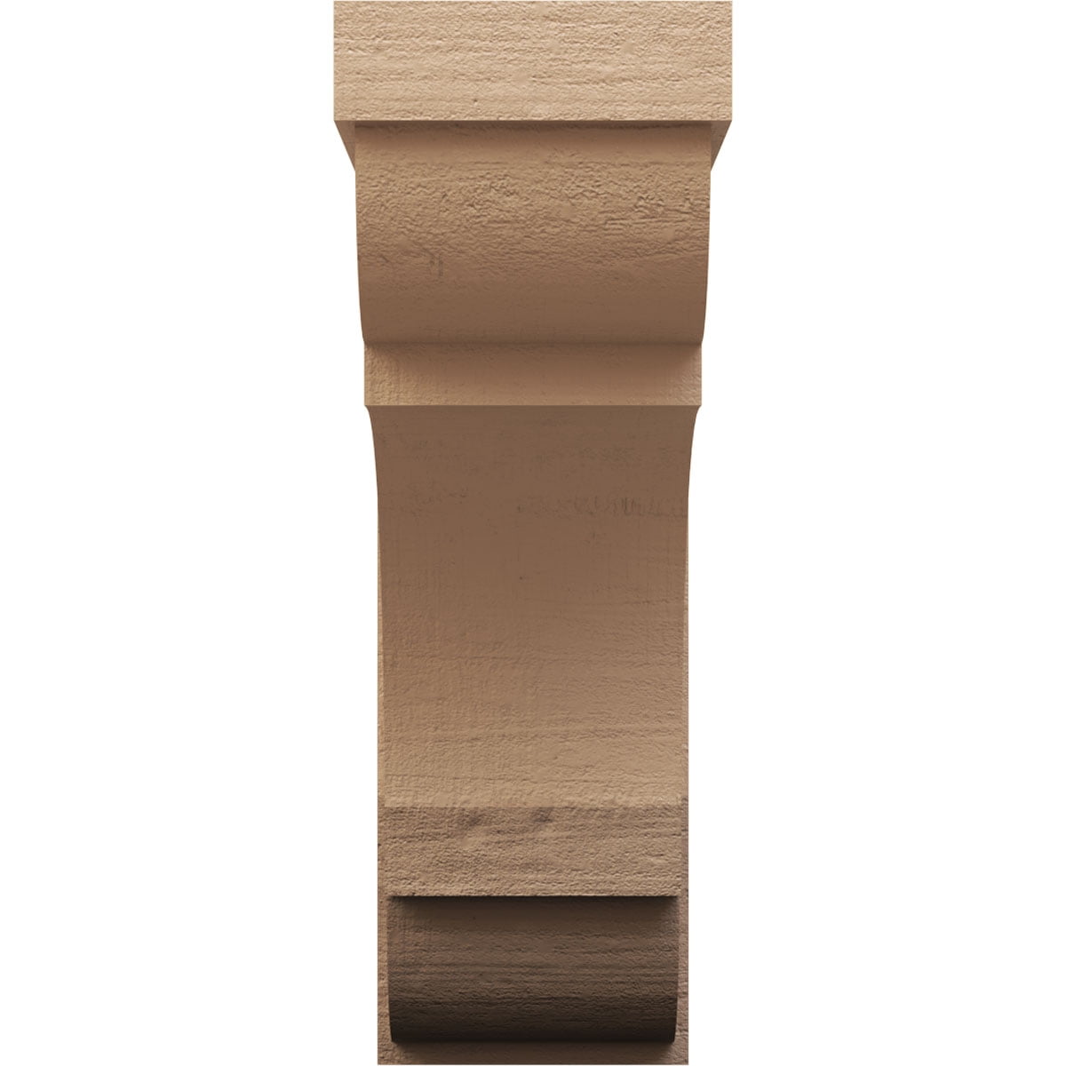 10"W x 20"D x 30"H Classic Bryant Rough Cedar Woodgrain TimberThane Corbel, Primed Tan