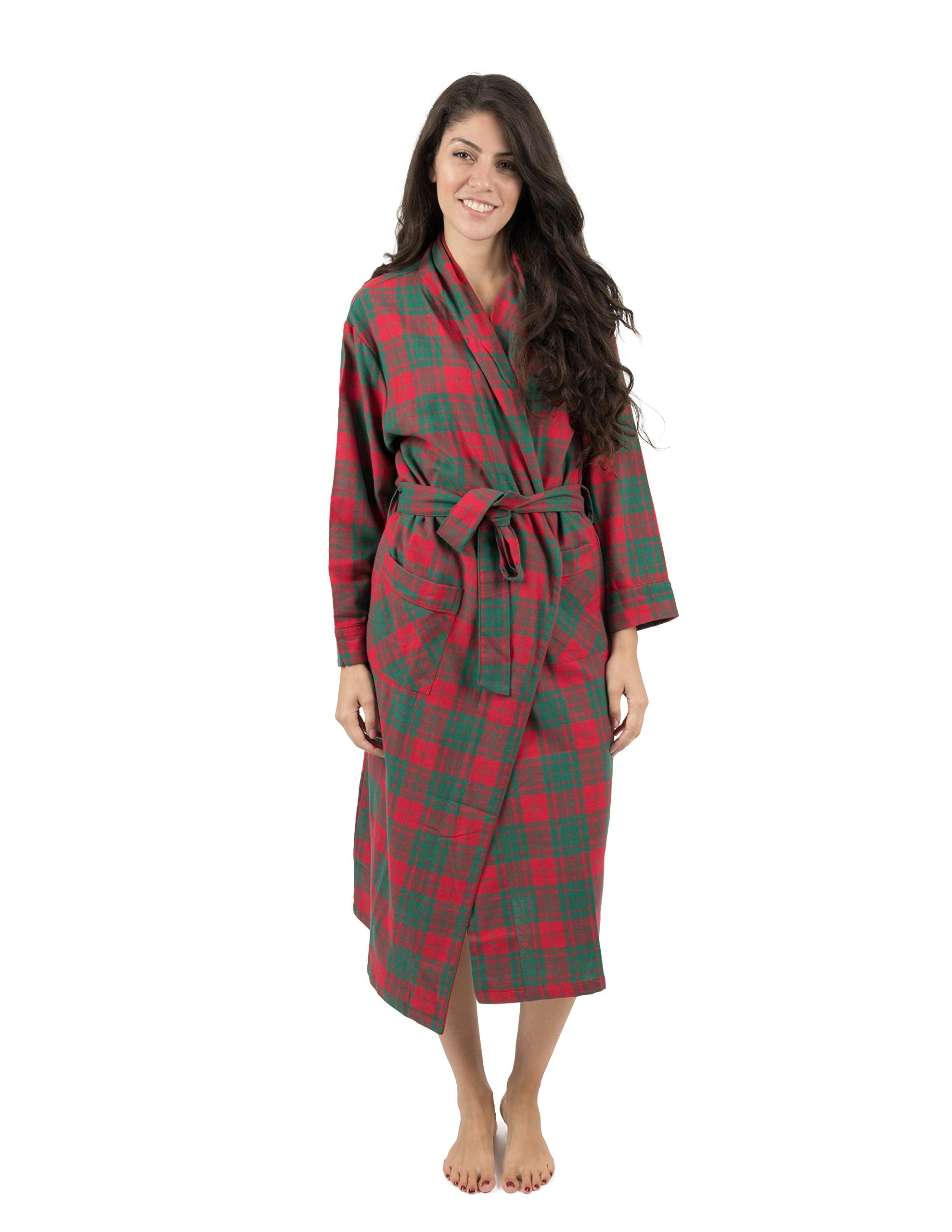 Leveret Leveret Womens Flannel Robe Christmas Robe (Size XSmallXX
