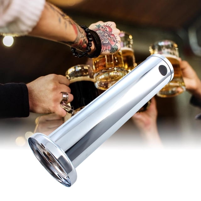 VIFERR Beer Tower 3" Stainless Steel Adjustable Draft Beer Kegerator Tower Beer Dispenser Tool(??)
