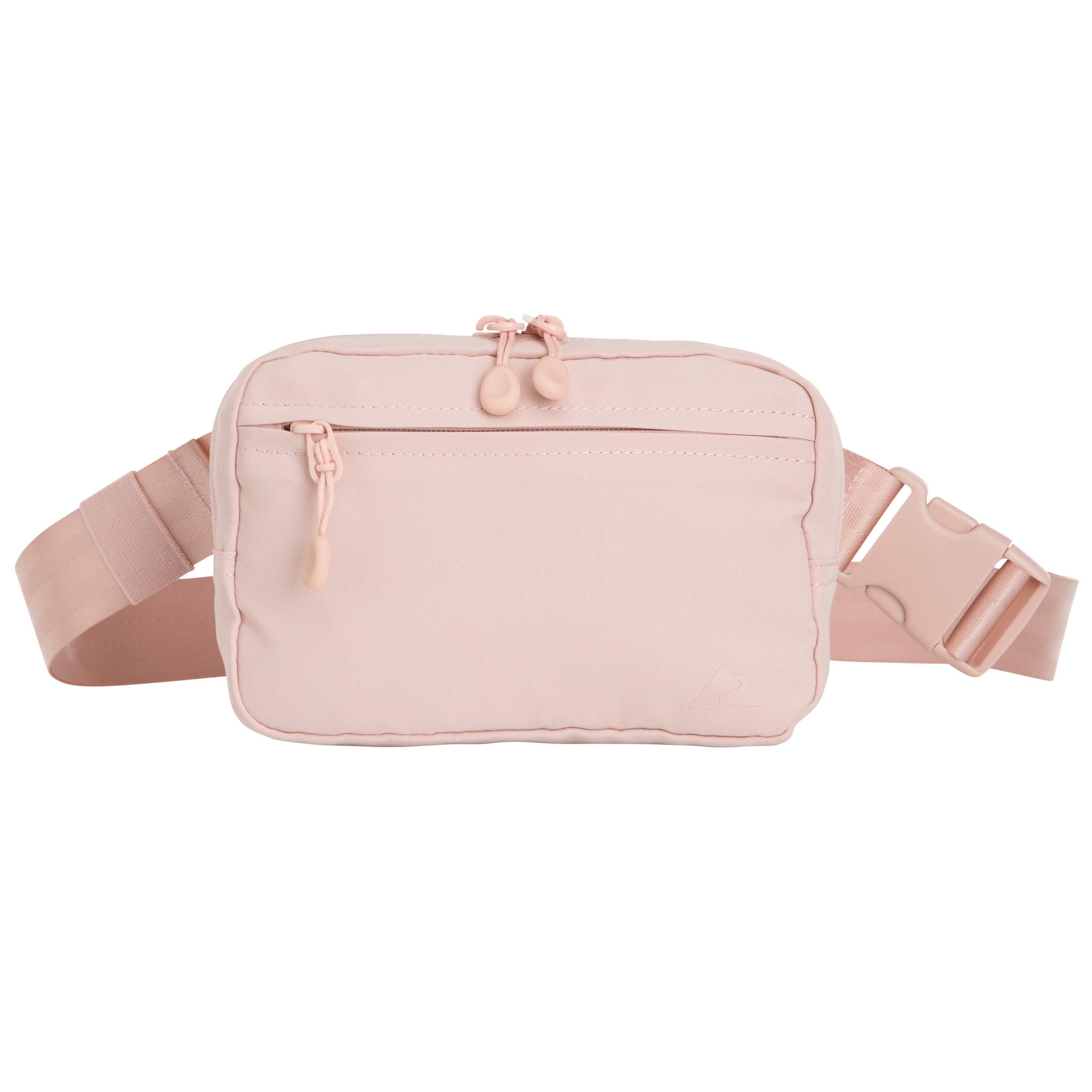 Ozark Trail Waistpack, Dusty Pink Fanny pack, Polyester, Zipper, Adult, on Waist