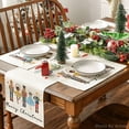 thumbnail image 5 of mubwai Watercolor Nutcrackers Xmas Balls Merry Christmas Placemats Set of 4, 12x18 Inch Seasonal Winter Holiday Table Mats for Party Kitchen Dining Decoration, 5 of 6