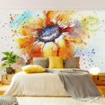 thumbnail image 2 of Papel pintado adhesivo - Painted Sunflower - Mural apaisado Dimensión LxA: 190cm x 288cm esquí esquí Gafas de esquí, 2 of 5