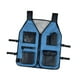 thumbnail image 3 of Chaleco de electricista con múltiples bolsillos, multifuncional, de tela Oxford, impermeable, para carpinteros, trabajadores de construcción y, 3 of 8