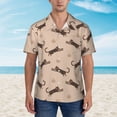 thumbnail image 2 of Xecao Leopard Print print Hawaiian shirt - a stylish short-sleeve button-down for men, perfect for casual beach and tropical outings., 2 of 9