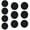 Black, variant on Multipurpose Closures Button for Craft Outdoor Gears Sturdy Alloy Construction Portable Designs