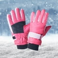 thumbnail image 6 of 3-15 Years Kids Warm Gloves Winter Waterproof Snow Gloves for Ourdoor Sports, Toddler Bulky Ski Gloves for Boys Girls Hot Pink 5 Years, 6 of 6