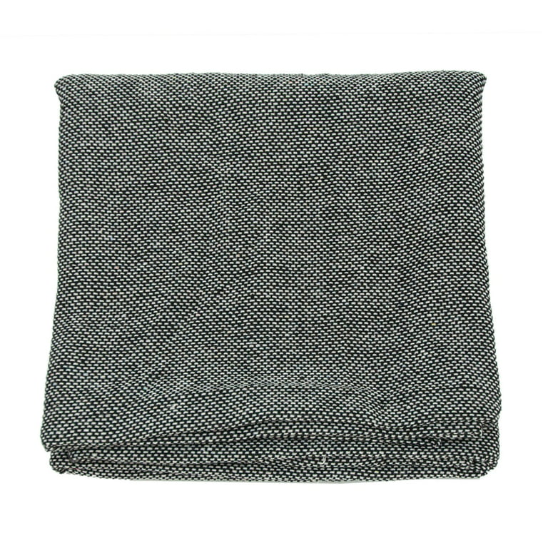 Sefuoni Monk-Cloth Punch Needle-Fabric Primary Tufting Cloth with Marked-Lines-for-Rugs, Size: D Gray White Cloth