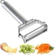 thumbnail image 1 of Stainless Steel Multi-function Vegetable Peeler, Julienne Cutter Slicer Scraper Potato Peelers Fruit Peeler - J, 1 of 5
