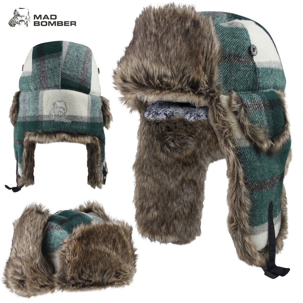 Mad Bomber Wool Bomber Hat (M)- Grn 