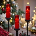 thumbnail image 3 of Flameless LED Candles with Timer 5 Pc Flickering Flameless Candles for Romantic Ambiance and Home Decoration Stable Acrylic Shell,with Embedded Star String，Battery Operated Candles, 3 of 7