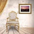 thumbnail image 3 of Susan Vizvary Photography 32x23 Gold Ornate Wood Framed with Double Matting Museum Art Print Titled - Pink Mexico Sunset, 3 of 4