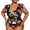 Black, variant on FhsagQ Swimsuit Sets for Women Role Play Nightgown & Nightshirt [ Po Conjunctiva Swimsuit Female] Leopard Print Printing Leaf Shoulder Belt Briefs Trousers Bag Female Swimsuit Black XXXXL