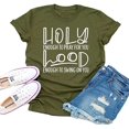 thumbnail image 1 of YourTops Assez Saint pour Prier pour Toi T-Shirt Graphique (US S, 1-Vert Armée), 1 of 2