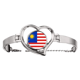 thumbnail image 1 of Malasia bandera nacional Asia país Pulsera pulsera de joyería en forma de corazón Unbranded M, 1 of 3