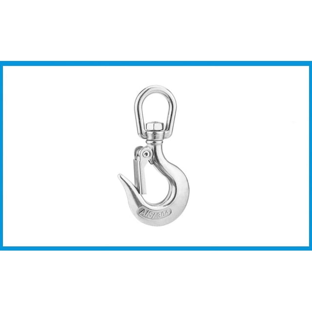 Kit de Crochet Pivotant pour Chaise Hamac - Capacité de 770 Lb - Acier Inoxydable Résistant à la Rouille pour Intérieur Ou Extérieur, Longue Durée