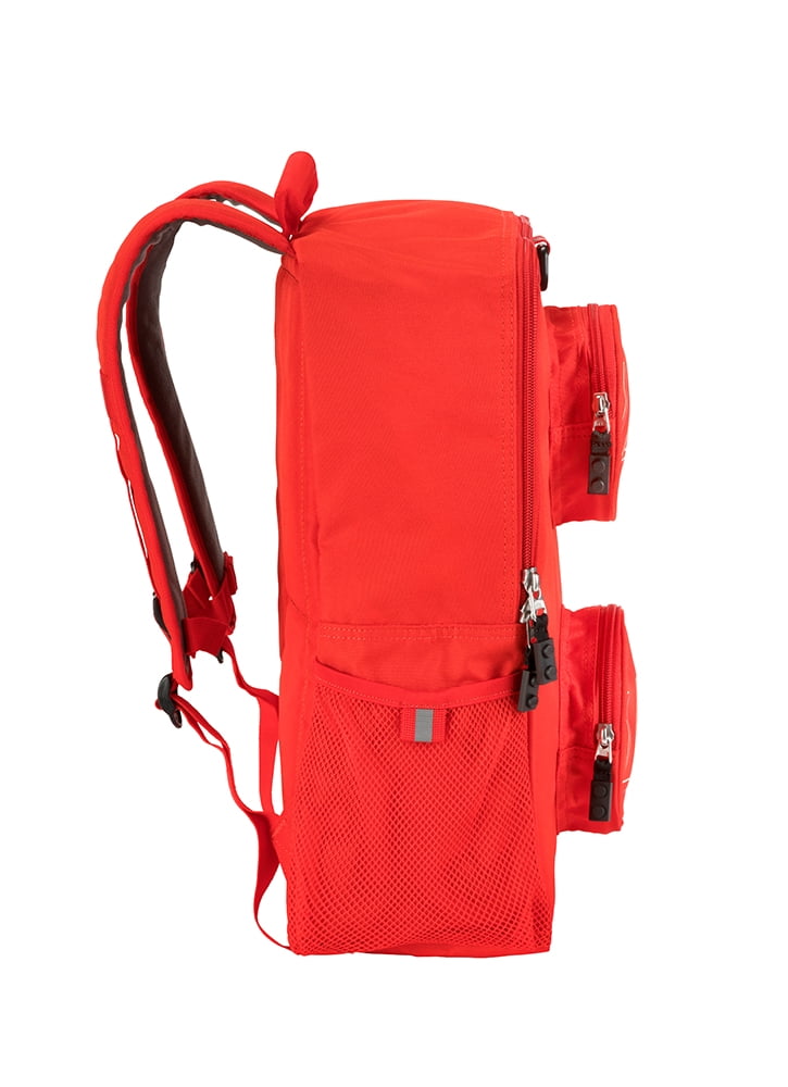 LEGO Unisex 17" Adjustable Shoulder Strap Brick School Backpack, Red