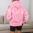 thumbnail image 6 of Y2K Oversize Letter Women Hooded Sweatshirts Fashion Back Letter Print Long Sleeve Sportwear Hoodie Tops With Pocket, 6 of 7
