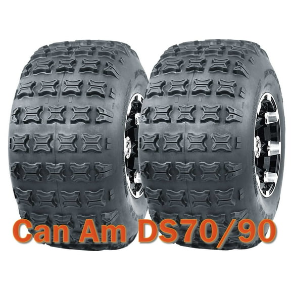 Set 2 WANDA 18x9.5-8 18x9.5x8 ATV Tire Set Fit Can Am DS70/90 REAR