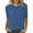Blue, variant on Tunic Tops Elbow Sleeve Tops Ribbed Crewneck Sweaters Soft Sweater Shirt Trendy Casual Pullover Blouses for Women Dressy Casual Beach Tops Loose Tops Summer Womens Tops Loose Fit Black Xxl