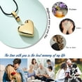 thumbnail image 3 of Heart Urn Necklace for Ashes Cremation Jewelry for Loved Ones Always With Me Cremation Necklace for Men / Women Ash Necklace Jewelry Heart Cremation Jewelry, 3 of 7