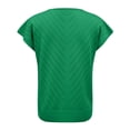 thumbnail image 5 of Blczomt Short Sleeve Blouses for Women Plus Size Dressy Green Blouses Cute Summer Women's T-Shirts,XXL, 5 of 5