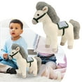 thumbnail image 1 of Hearth & Gear Cheval en Peluche Réaliste avec Doux pour Enfants et Adultes Collectionnable, 1 of 5