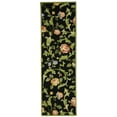 thumbnail image 3 of Safavieh Chelsea Georgiana Bordered Wool Runner Rug, Black, 2'6" x 8', 3 of 12