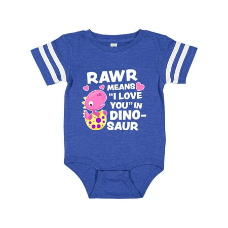

Inktastic Rawr Means I Love You in Dinosaur Valentine in Pink Gift Baby Girl Bodysuit