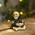 thumbnail image 2 of Resin Skeleton Candle Base Realistic Skull Ashtray Halloween Decoration, 2 of 5