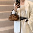 thumbnail image 4 of Bolso Mano Con Axila Boston Retro Leopardo Ante para Mujer, 4 of 9