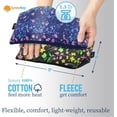 thumbnail image 3 of SunnyBay Small Microwave Heating Pad, Microwavable Versatile Cold/Heated Neck and Shoulder Wrap for Back Pain and More, Moist Heat Cotton-Fleece Pad, 6x11 Inches, Lilac and Green Flowers, Pack of 2, 3 of 5