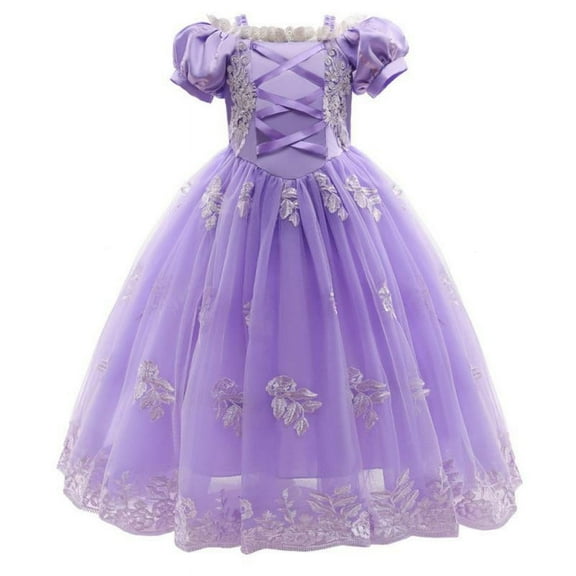 Princess Sofia Dress for Girl Kids Cosplay Costume Party Birthday Fancy
