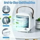 thumbnail image 4 of Aire acondicionado móvil pequeño y portátil, aire acondicionado/ventilador/humidificador portátil 3 en 1, mini aire acondicionado de baja potencia, aire acondicionado personal Wh, 4 of 4
