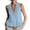 Blue-02, variant on Women's Ruffle Trim Peplum Cami Tops, V Neck Sleeveless Casual Blouse, Breathable Summer Tank Top