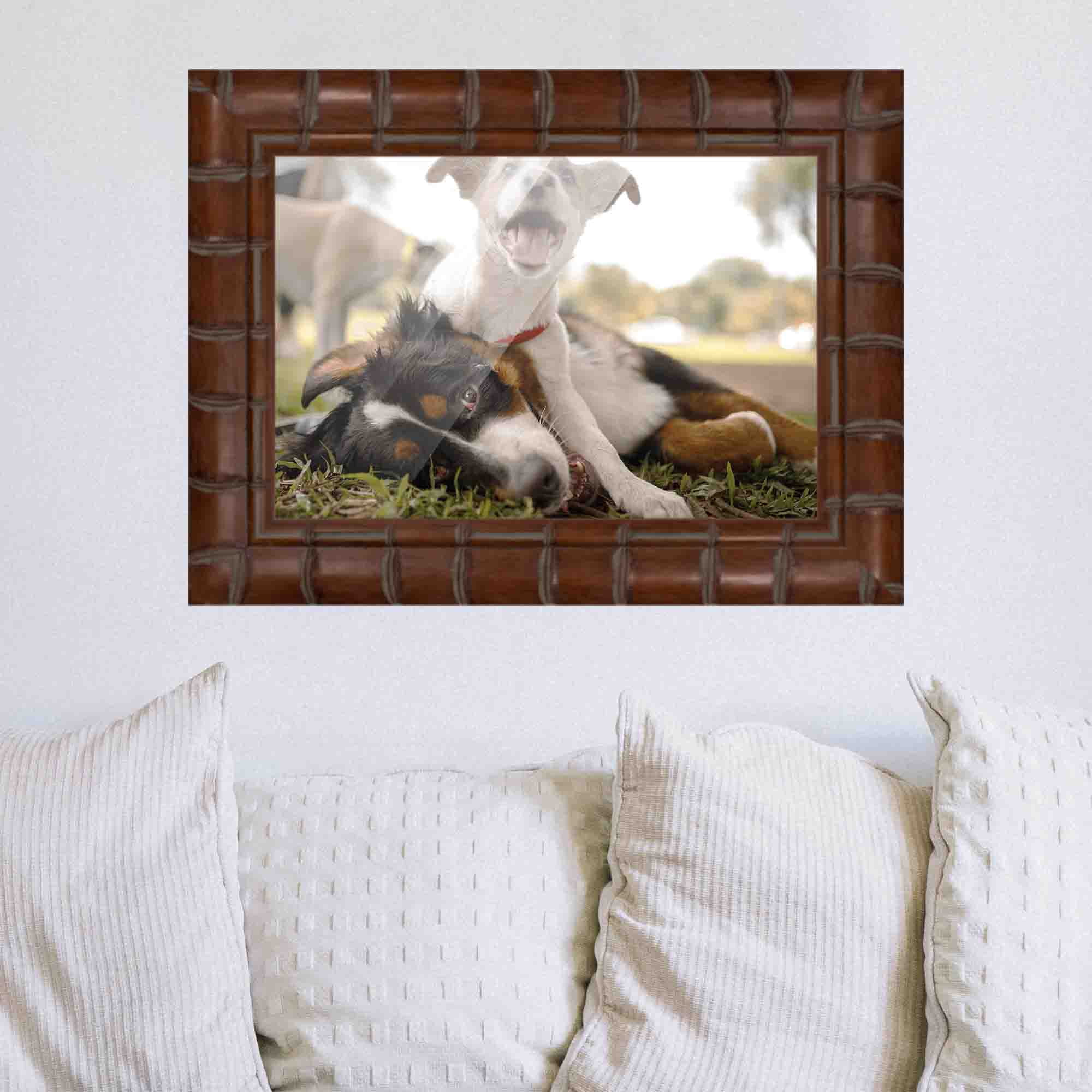 18x24 Bamboo Brown Real Wood Picture Frame Width 3 inches | Interior Frame Depth 0.5 inches |