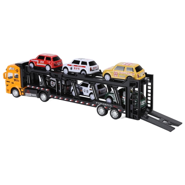 Juguetes Para Automóviles de Camión Transportador, Ruedas de Goma de Transporte Desmontables Camiones de Automóviles Funcionan Sin Problemas para Jugar A Casa