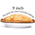 thumbnail image 2 of Artrylin 10Pcs Disposable Aluminum Foil Pie Tins 9" Round Disposable Containers with Angled Walls Heavy Duty Disposable Takeout Pans Aluminum Baking Pans for Pizza Pies Quiche, 2 of 7