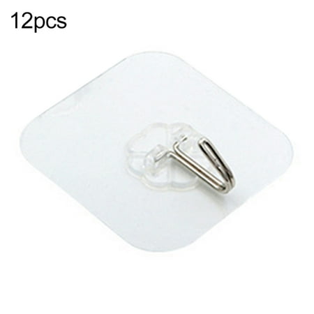 

6/12/16Pcs Kitchen Clear Suction Cup Hooks Wall-mounted Hanger Clothes Coat Rack