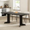 thumbnail image 2 of 71" Dining Table for 6 to 8 People, Modern Dinner Table with Unique Wooden Legs, Rectangle Dining Table for Kitchen, Dining Room & Living Room, 2 of 7